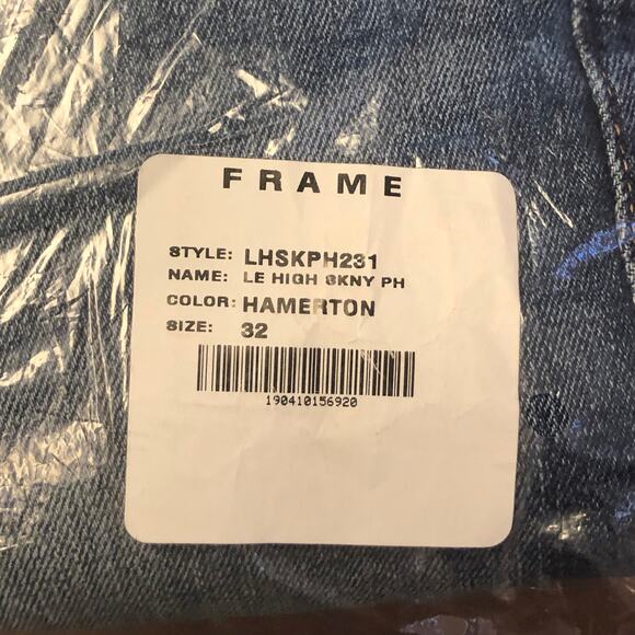 Frame Denim Le High Skinny Petal Hem Jeans in Hamerton Size 32 - Picture 12 of 12
